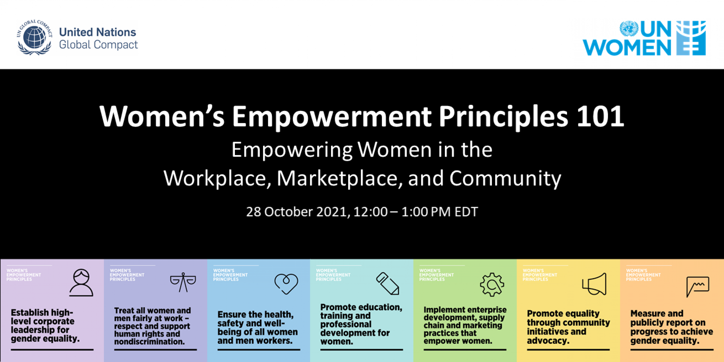 Women's Empowerment Principles 101: Empowering Women in the  Workplace, Marketplace, and Community